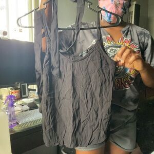 Forever 21 Black Scoop Neck Tank Top